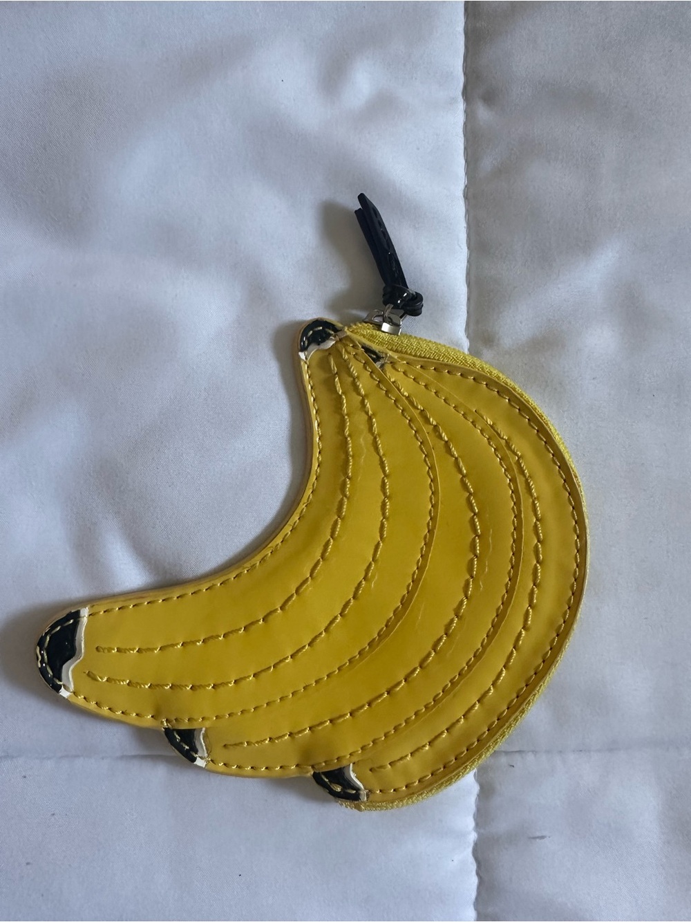 Coach banana print zip pouch
